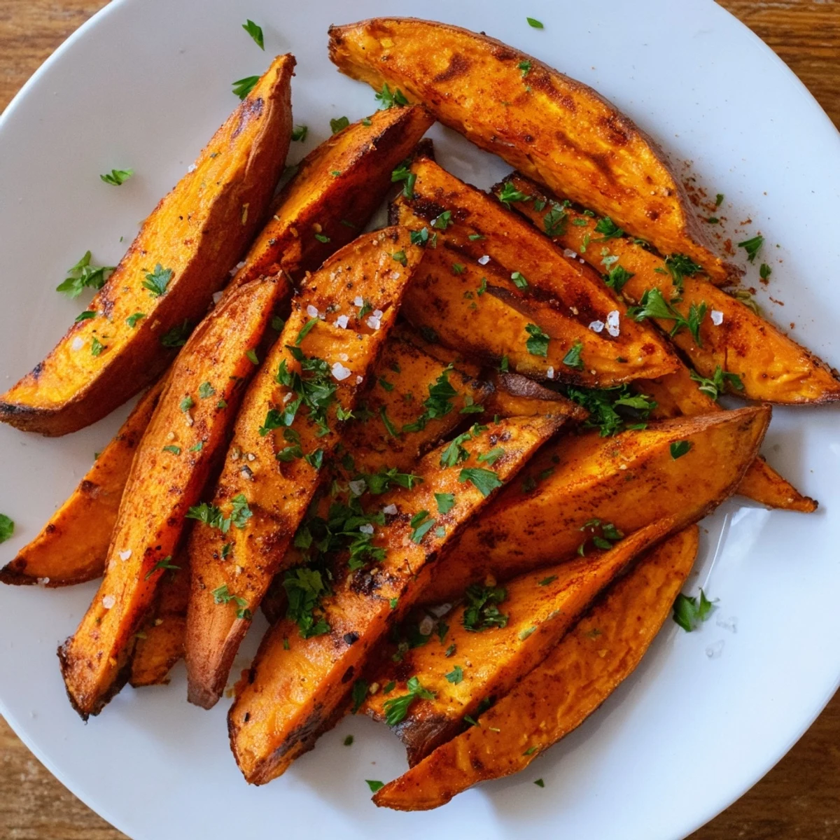 Baked Sweet Potato Wedges