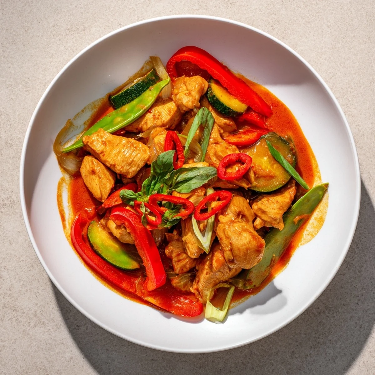 Spicy Thai Red Curry Chicken