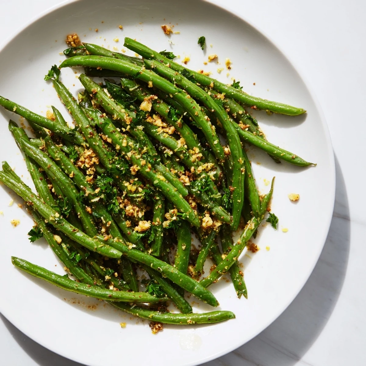 Bright green, tender-crisp Lemon Garlic Green Beans, perfect with grilled chicken or fish.