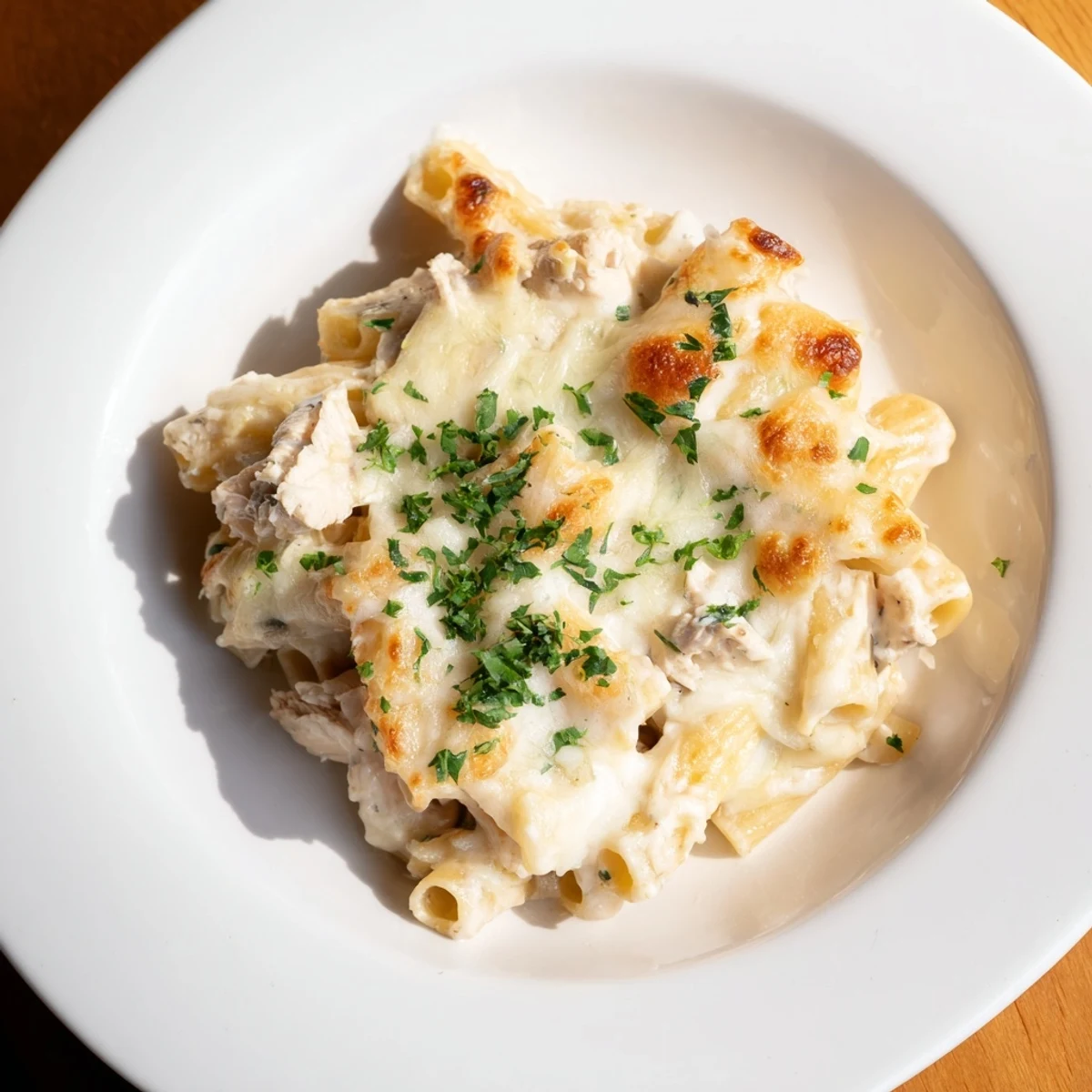 Creamy Chicken Alfredo Bake