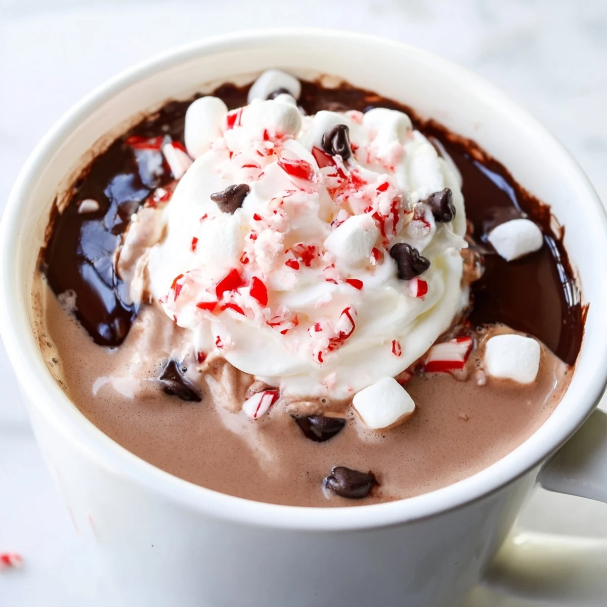 Indulge in this comforting, homemade peppermint schnapps-free hot cocoa, ideal for chilly nights and festive cheer.