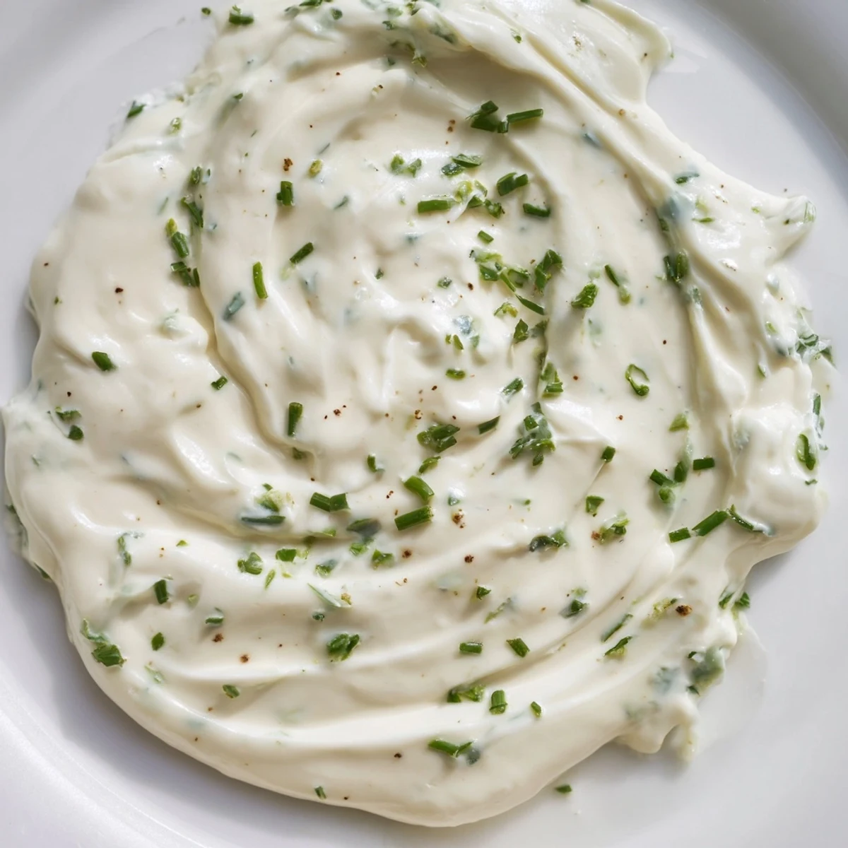 Enjoy this versatile creamy dip base, imagined with fresh herbs for a deliciously savory appetizer.