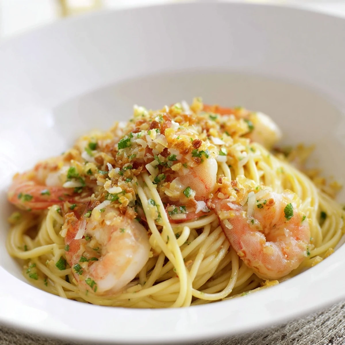 Savory shrimp pasta with bright parsley garnish, a delightful Italian dish for a weeknight.