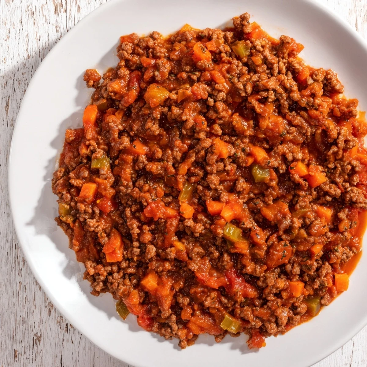 Close-up of savory classic minced beef, perfect as a base for chili or shepherd's pie.