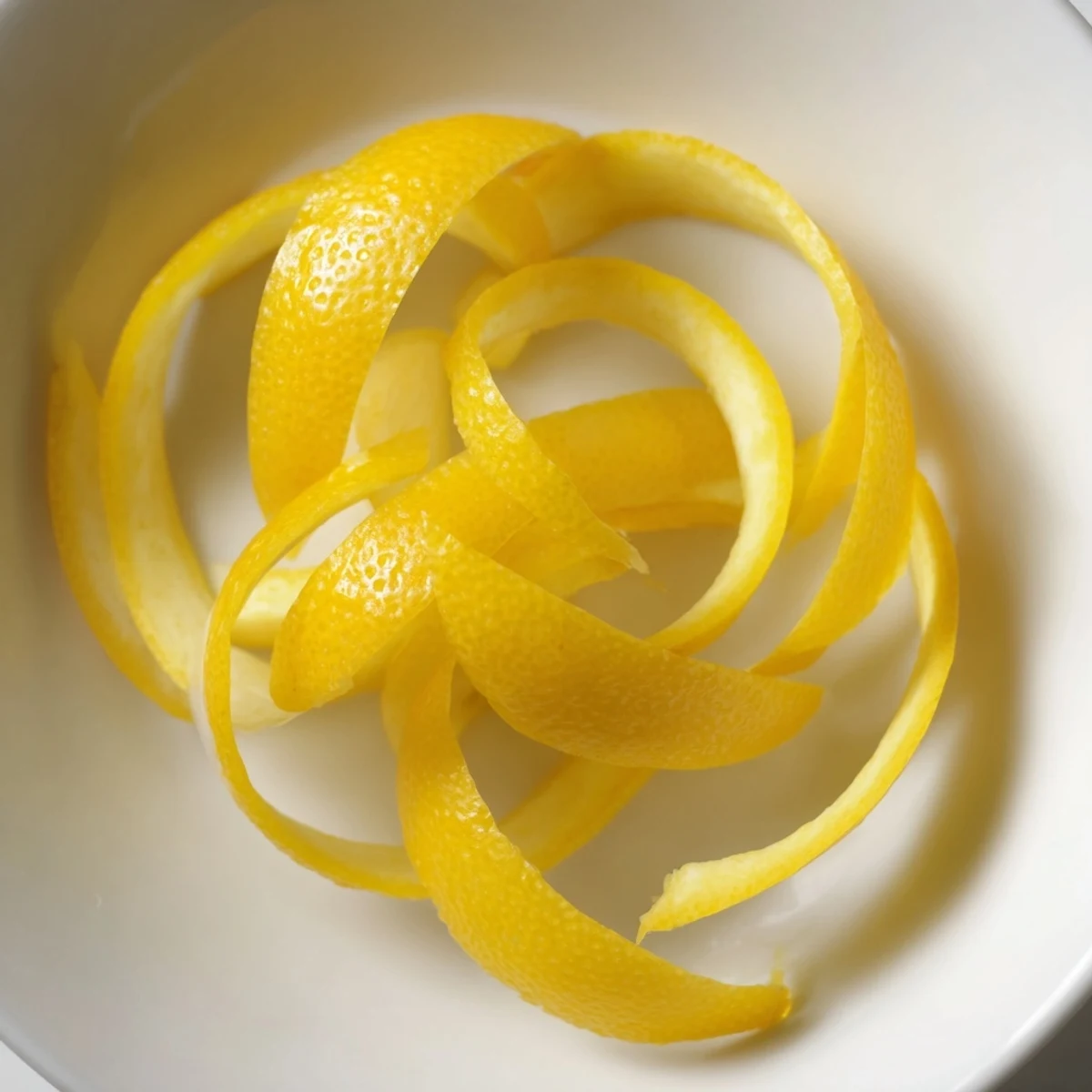 Vibrant lemon garnish, a simple way to elevate cocktails and give food a zesty finish.