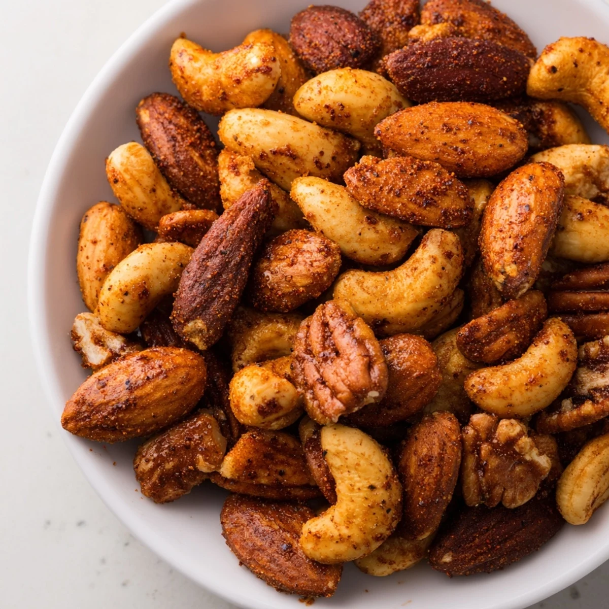 Golden-brown roasted Mix Nut snack, perfectly seasoned and ready for a satisfying, crunchy bite.