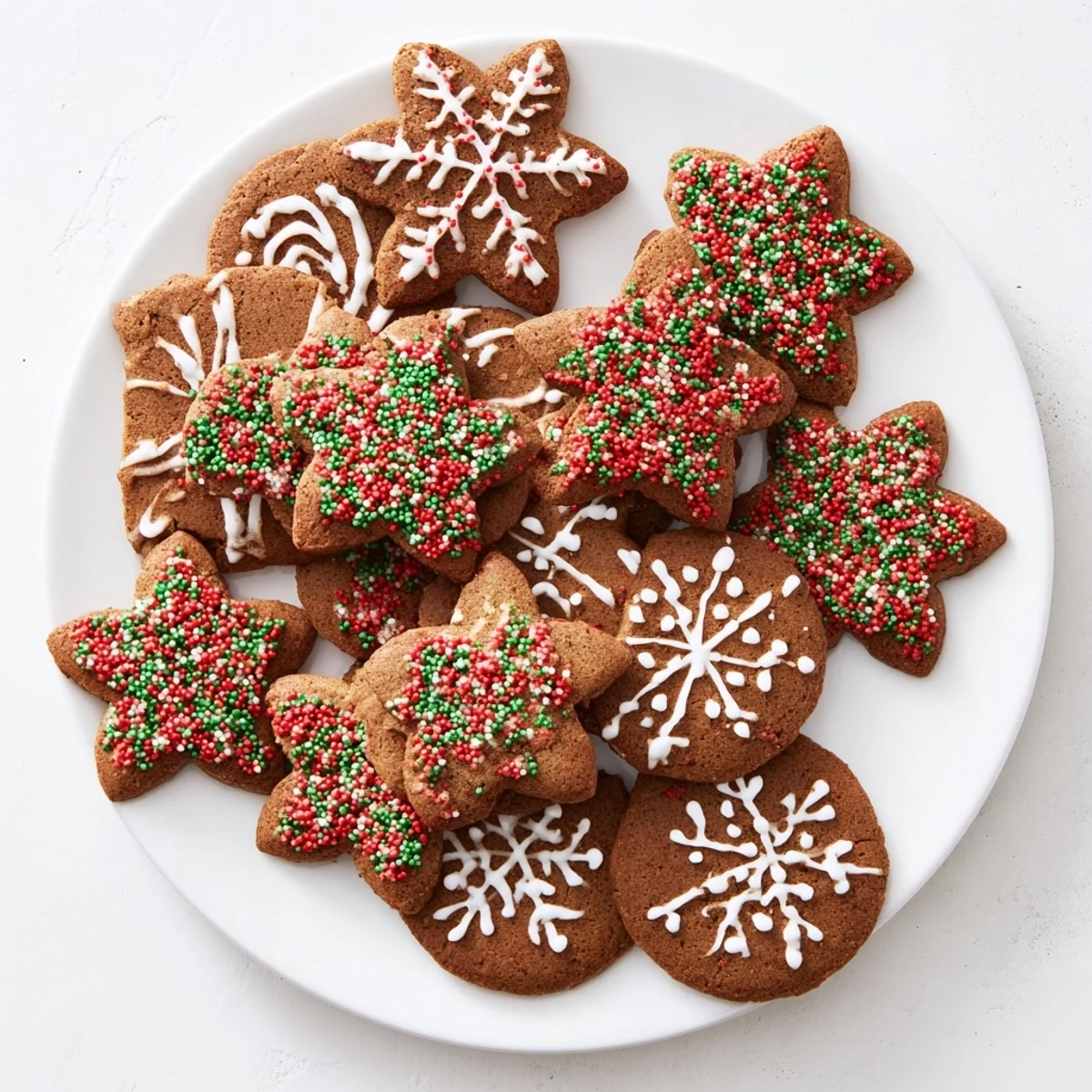 Homemade cutout gingerbread, with beautiful crisp edges, tempting you with the warm aroma of the bakery.