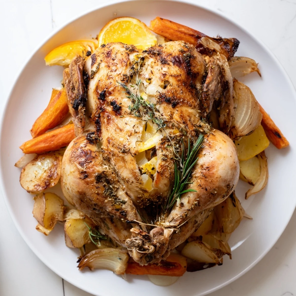 Roasted Chicken with Lemon Herbs
