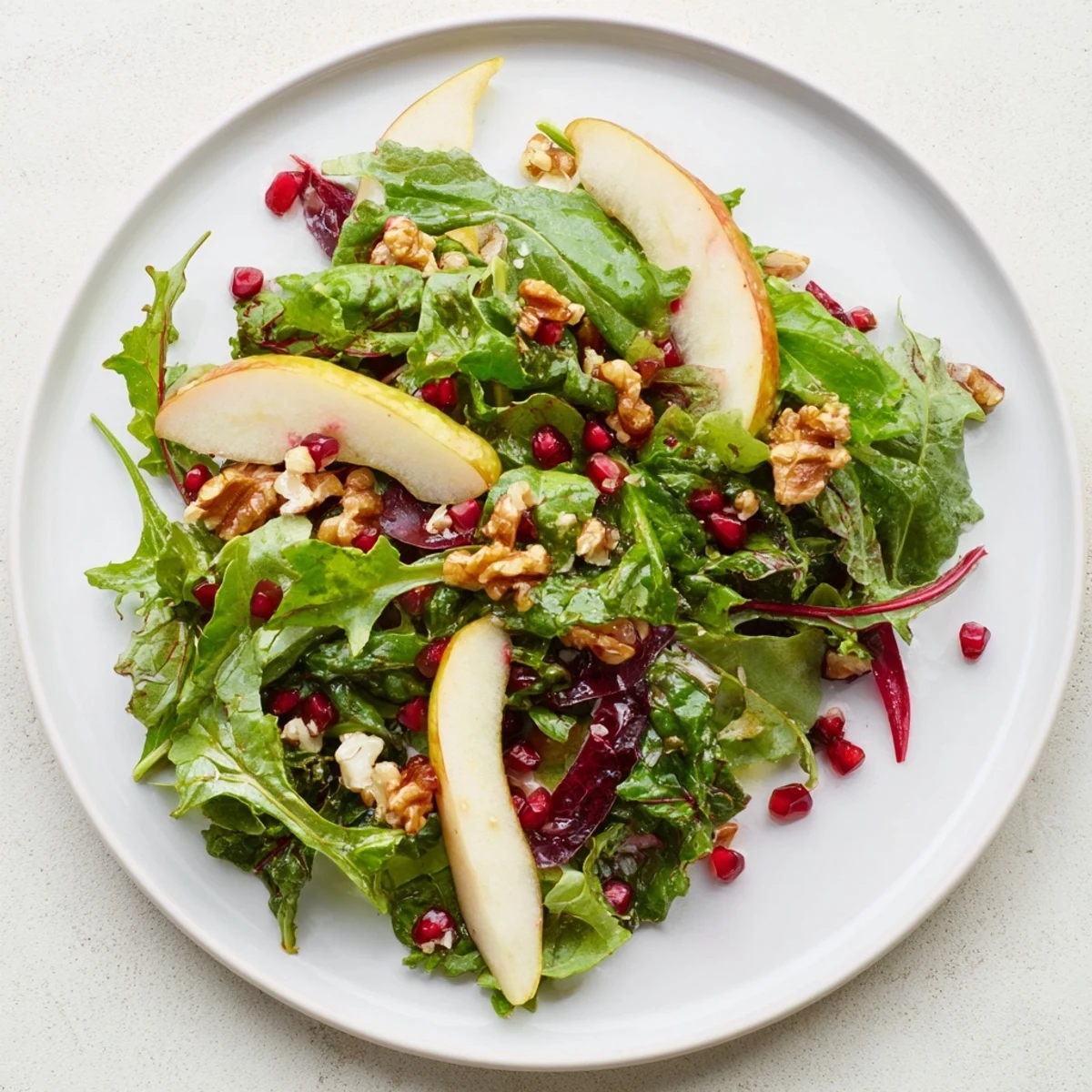 Winter Green Salad Walnuts