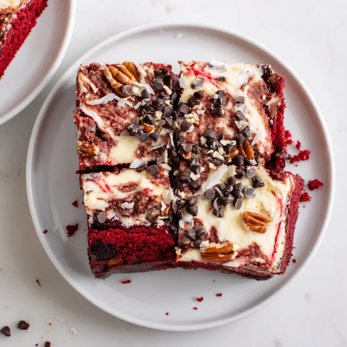 Red Velvet Earthquake Cake served warm with a glass of cold milk for a cozy dessert pairing.