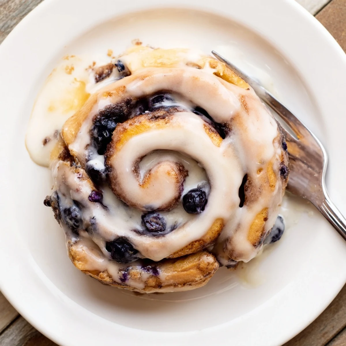 Homemade Blueberry Cinnamon Rolls recipe with fluffy texture and sweet glaze, perfect for breakfast or dessert.