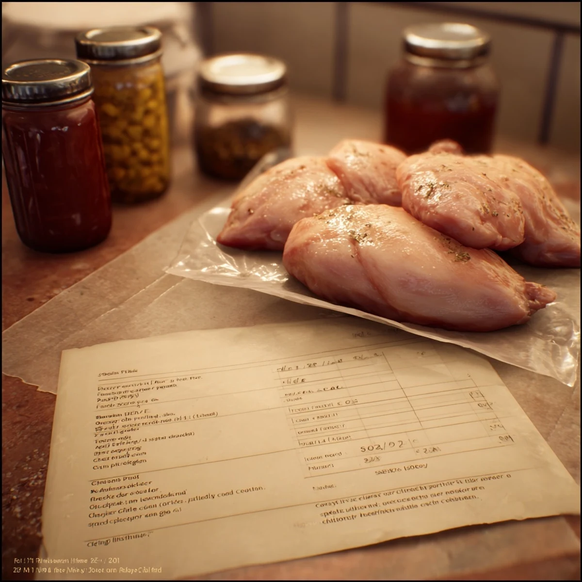 Tender juicy chicken with balsamic sauce served alongside red onions and garnished with basil